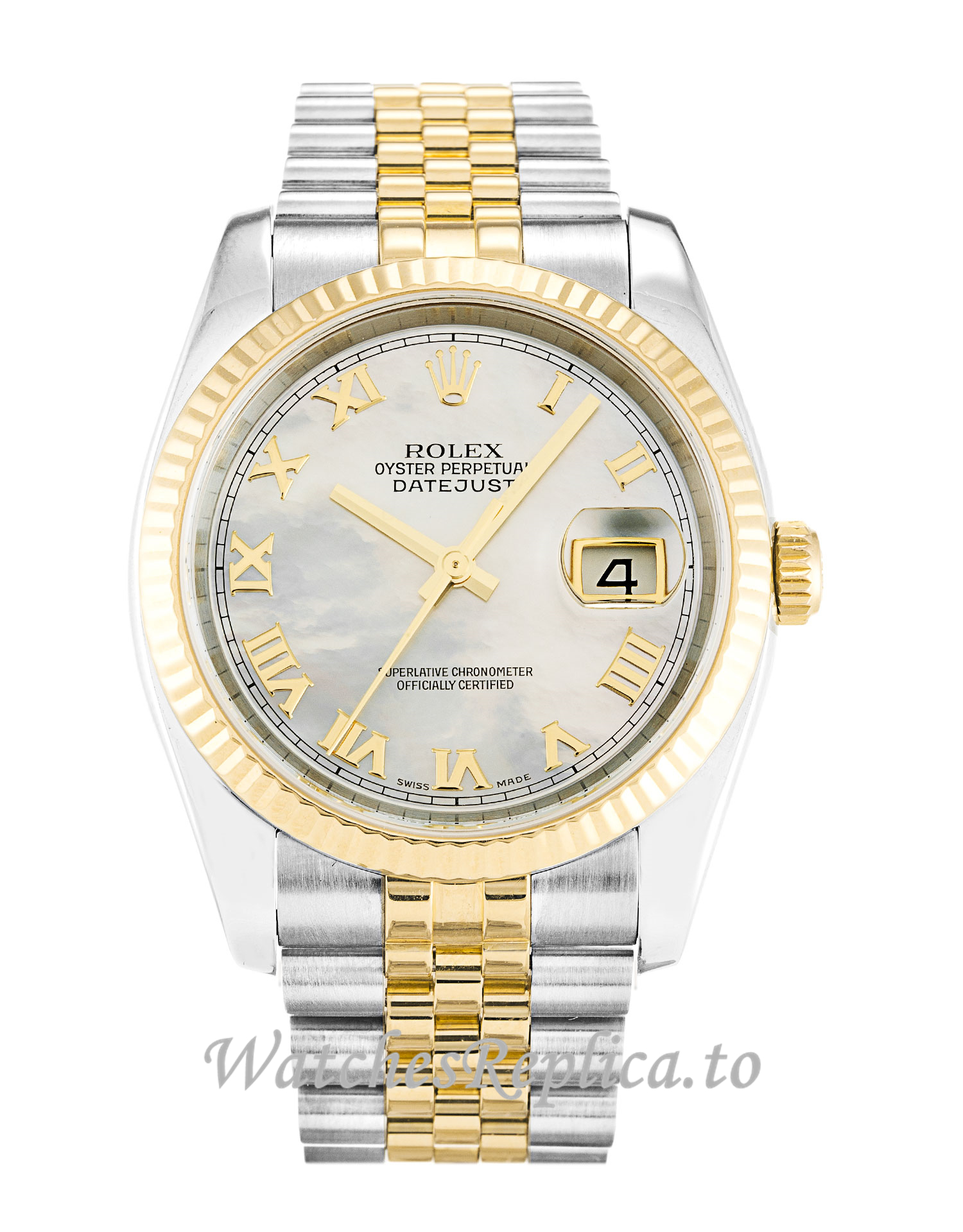 Rolex Datejust Mother of Pearl-White Dial 116233 - WatchesReplica.is