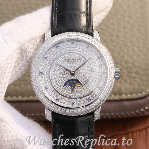 Patek Philippe Replica Complications 4968 Leather strap 33.3MM - WatchesReplica.is