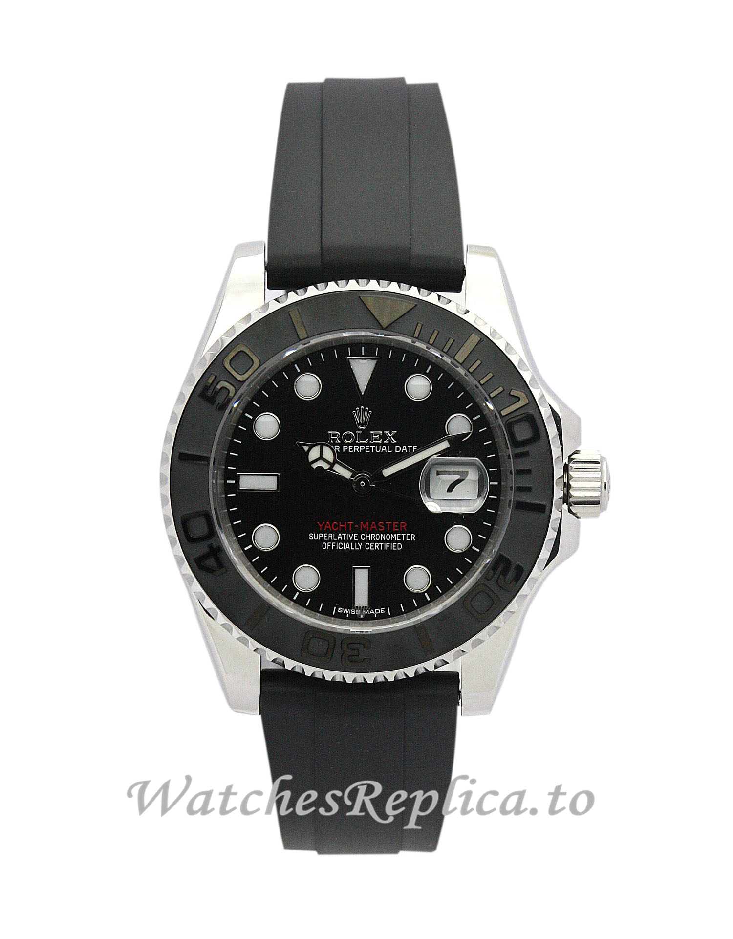 Rolex Yacht Master Black Dial 169622 - WatchesReplica.is