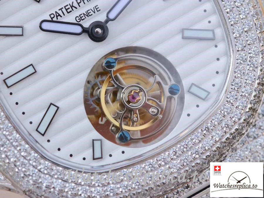 Swiss Patek Philippe Nautilus Jumbo Replica 5711 003 Black Strap 40MM - WatchesReplica.is