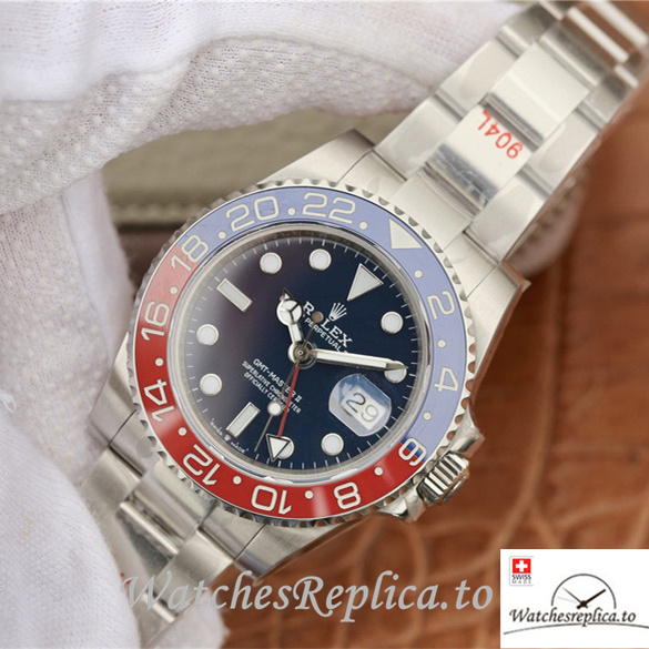 Swiss Rolex GMT-Master Replica 126719blro-0003 Stainless steel strap 40MM - WatchesReplica.is