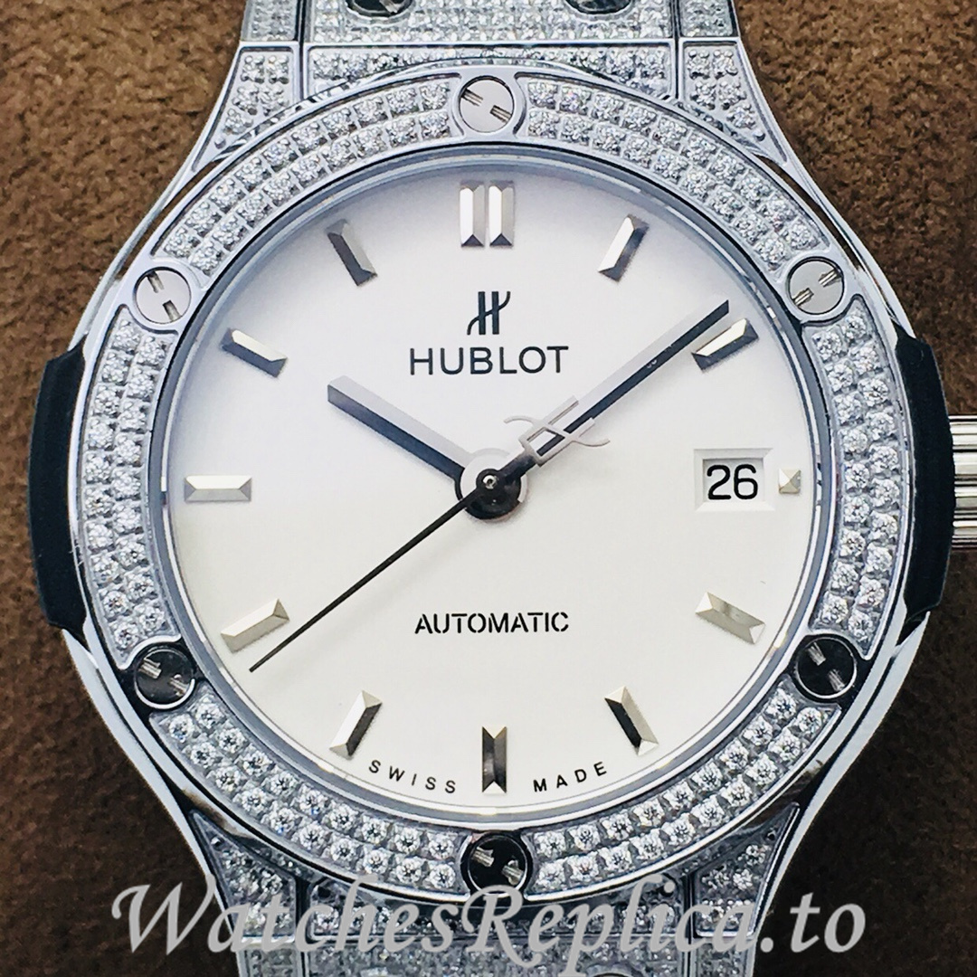 Hublot Replica Classic-Fusion-Series Leather strap 38MM - WatchesReplica.is