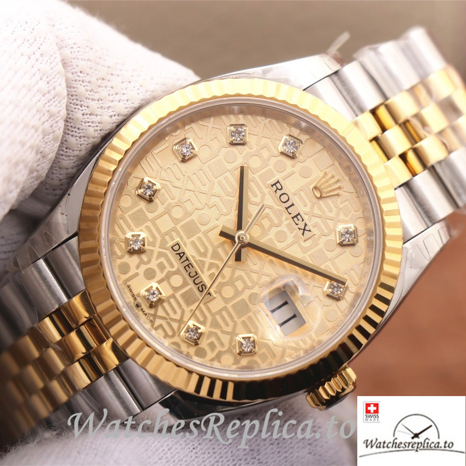 Swiss Rolex Datejust Replica 126233 Stainless steel strap 36MM - WatchesReplica.is