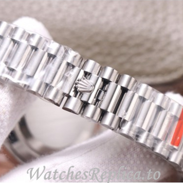 Swiss Rolex Day Date Replica 228349 White Gold strap 40MM - WatchesReplica.is