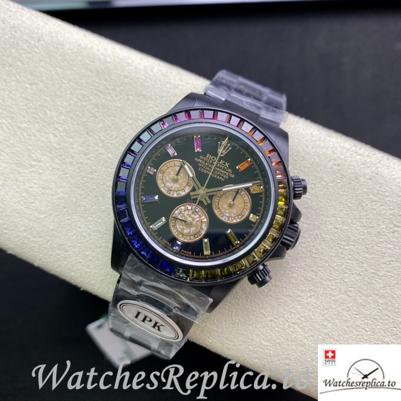 Swiss Rolex Daytona 116598RBOW Replica Stainless steel strap 40MM - WatchesReplica.is