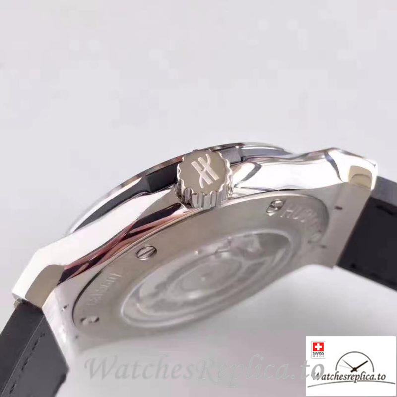 Swiss Hublot Classic Fusion Titanium Blue Replica 511.NX.7170.LR Blue Strap 45MM - WatchesReplica.is