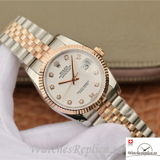 Swiss Rolex Datejust Replica 116231-0060 Stainless steel strap 36MM - WatchesReplica.is