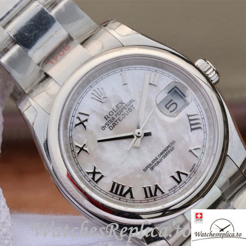 Swiss Rolex Datejust Replica 116200 Stainless steel strap 36MM - WatchesReplica.is