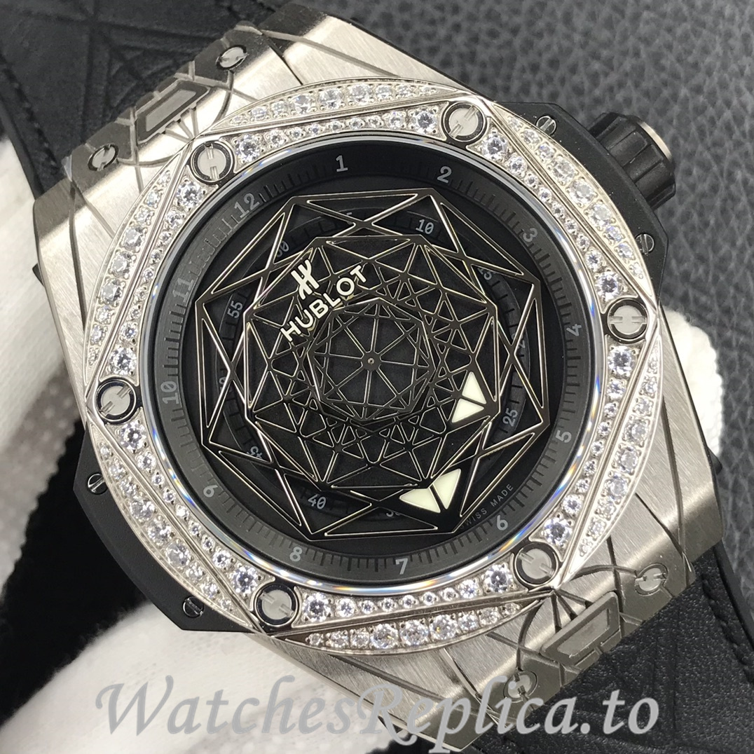 Hublot Replica Big Bang Series Tattoo Rubber strap 45MM - WatchesReplica.is