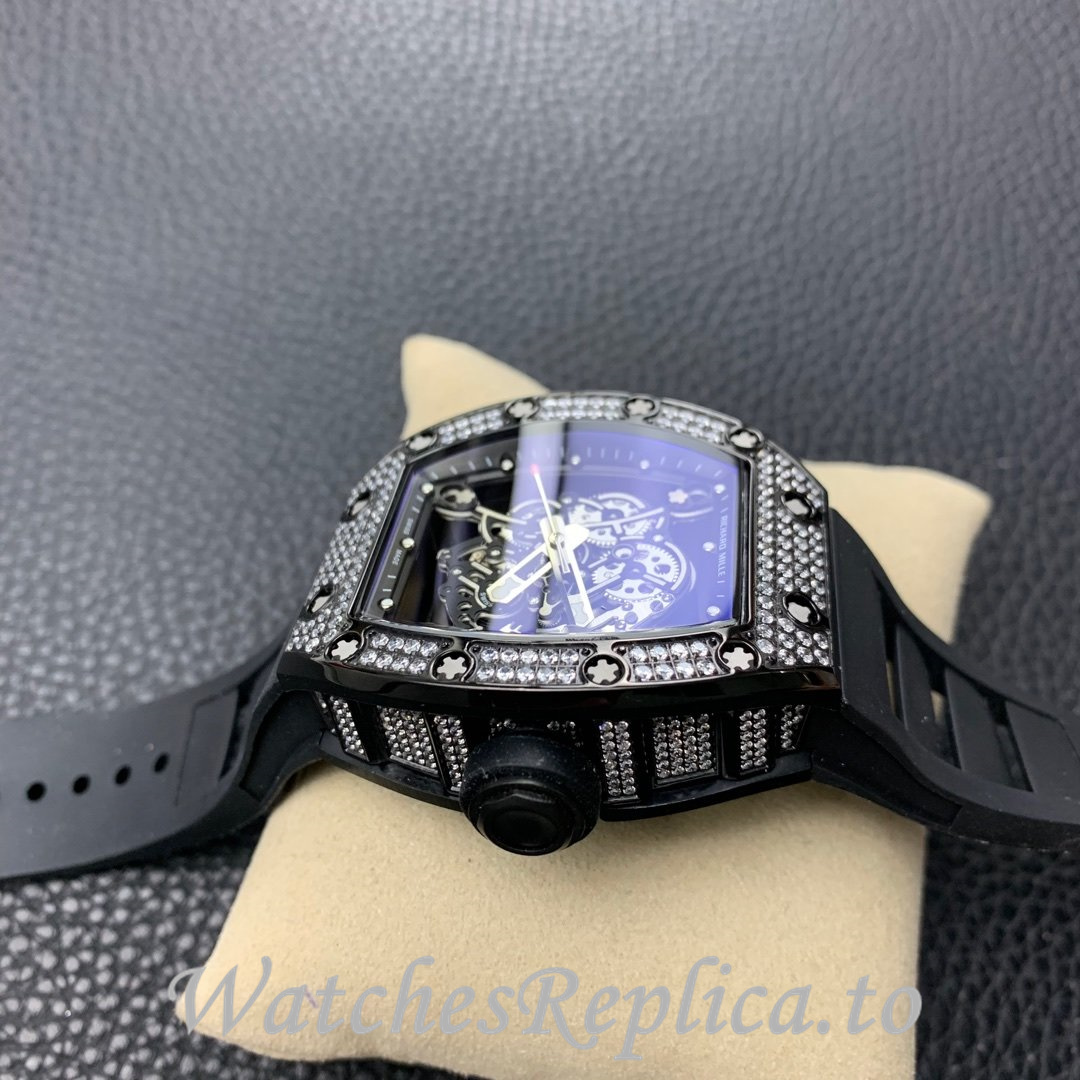 Richard Mille Replica RM055 Rubber strap 50MM - WatchesReplica.is