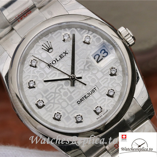 Swiss Rolex Datejust Replica 116200 Stainless steel strap 36MM - WatchesReplica.is