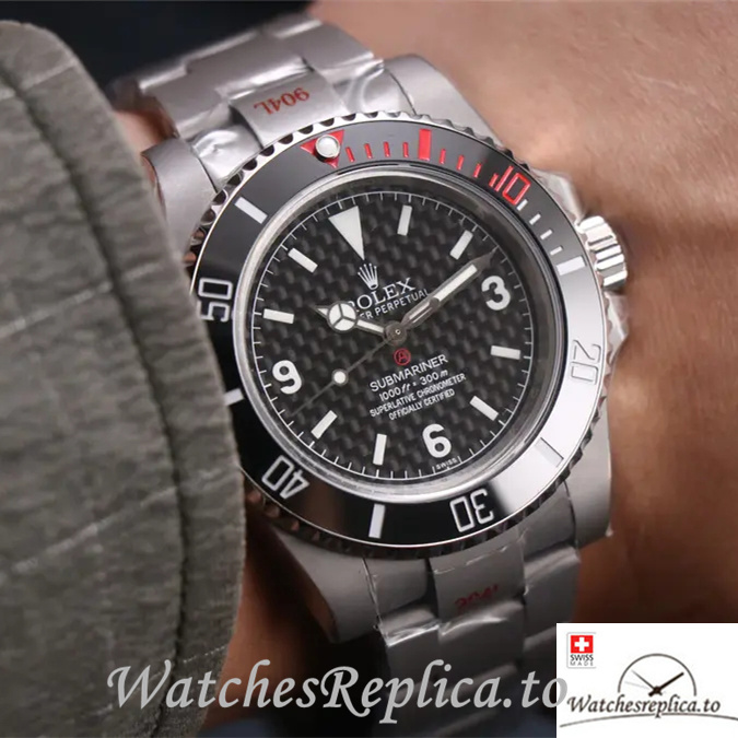Swiss Rolex Submariner Replica 114060 Stainless steel strap 40MM - WatchesReplica.is