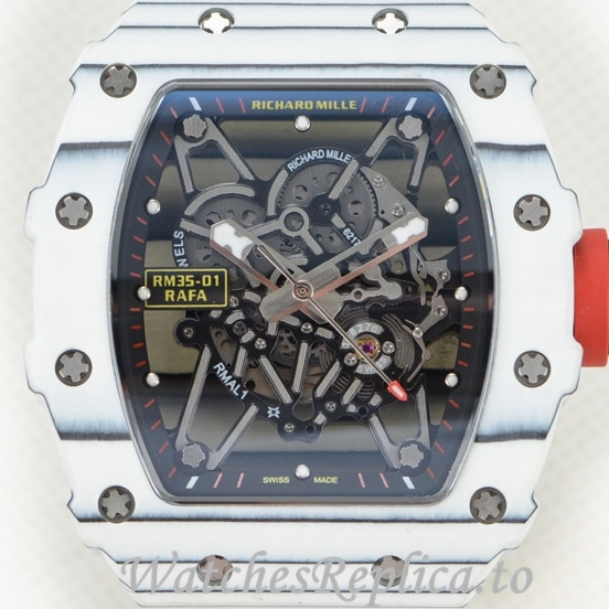 Richard Mille Replica RM35-01 Canvas strap 50MM - WatchesReplica.is