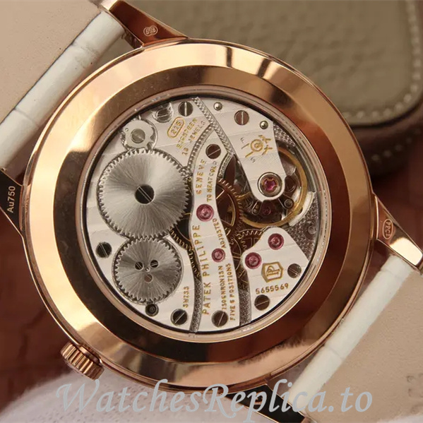 Patek Philippe Replica Calatrava 7122R-001 Leather strap 38MM - WatchesReplica.is