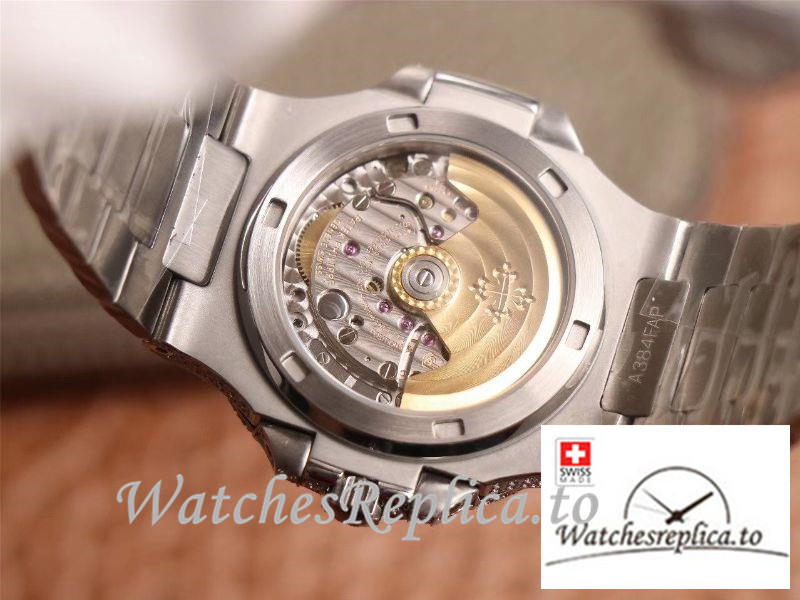 Swiss Patek Philippe Nautilus Replica 5719-10G Diamonds Bezel 40MM - WatchesReplica.is