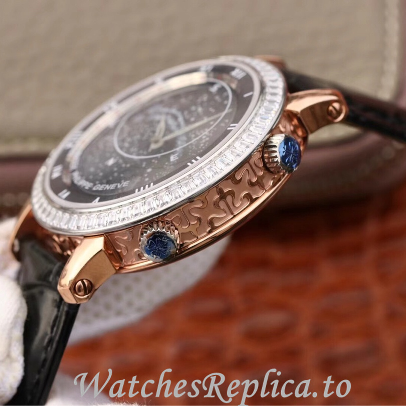 Patek Philippe Replica Complications 5102 Leather strap 43MM - WatchesReplica.is