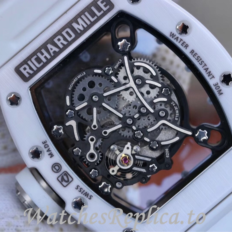Richard Mille Replica RM055 Rubber strap 50MM - WatchesReplica.is