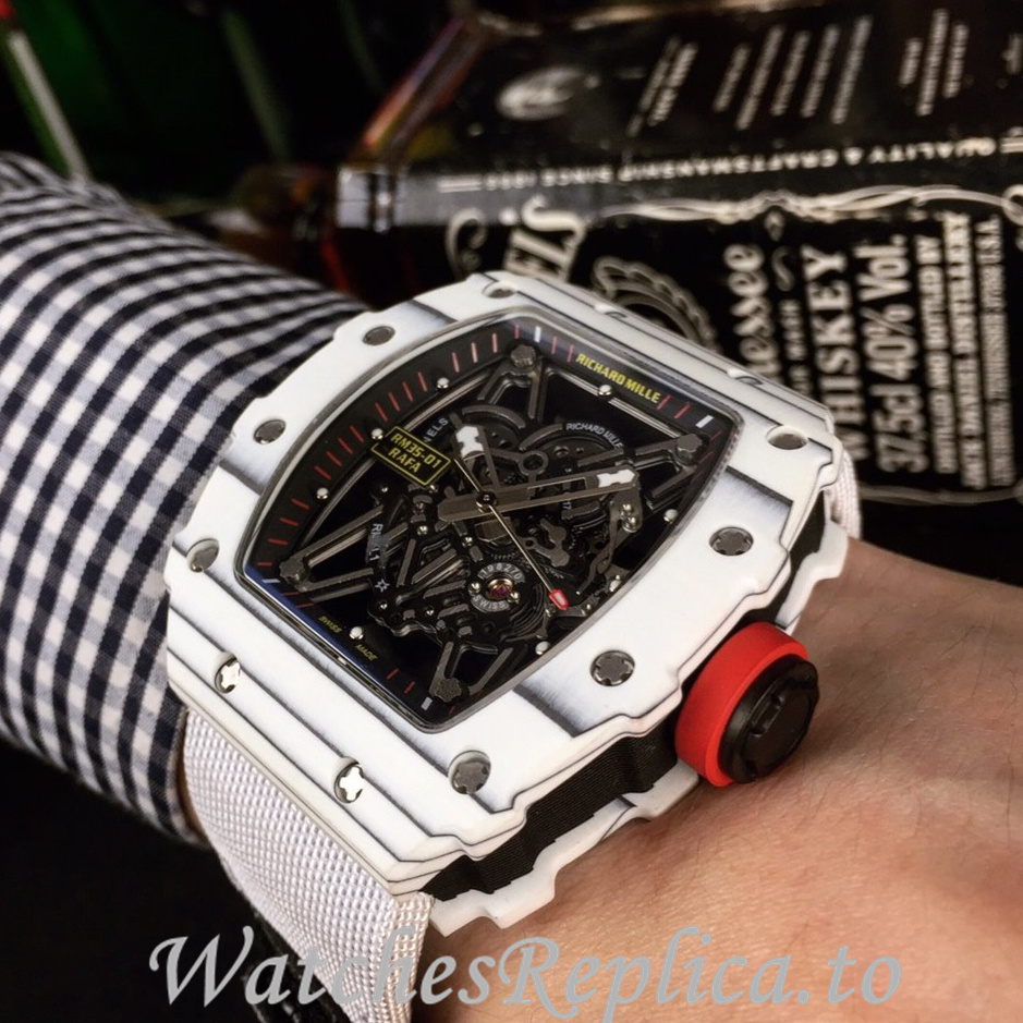 Richard Mille Replica RM35-01 Canvas strap 50MM - WatchesReplica.is