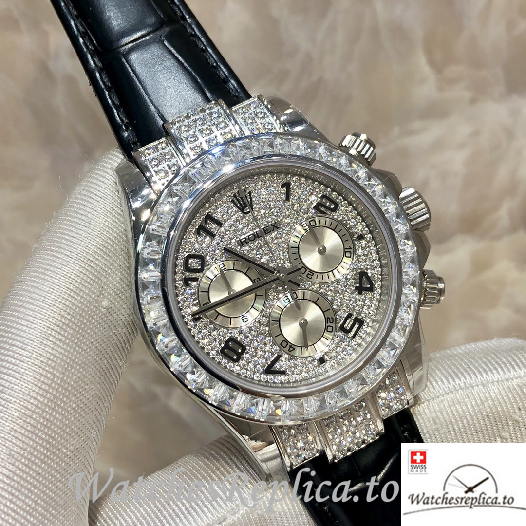 Swiss Rolex Daytona 116599 Replica Leather strap 40MM - WatchesReplica.is
