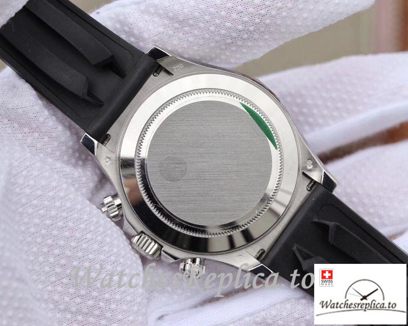 Swiss Rolex Daytona Cosmograph Replica 116519LN 001 Black Strap 40MM - WatchesReplica.is