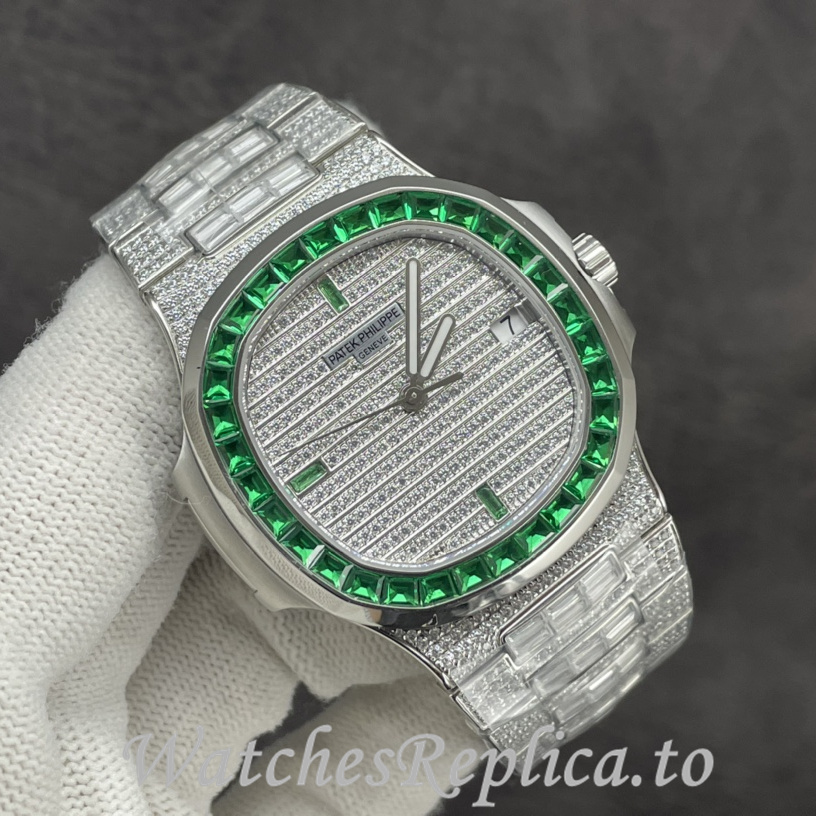 Patek Philippe Replica Nautilus Stainless steel strap 40.5MM - WatchesReplica.is
