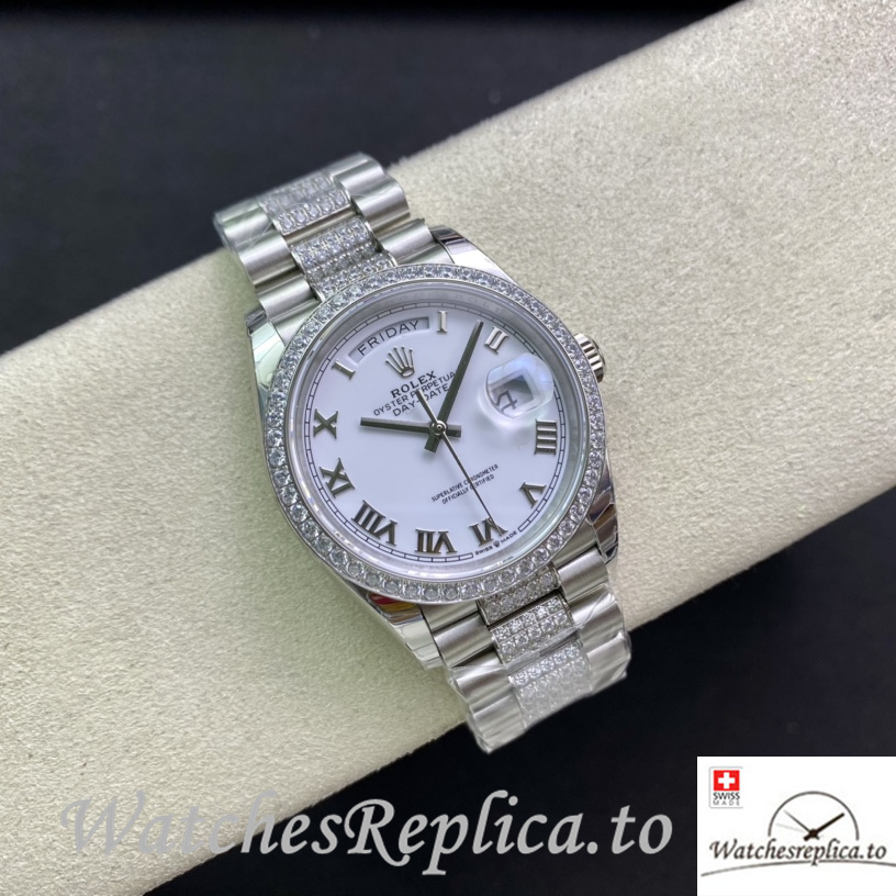Swiss Rolex Datejust 128348 Replica Stainless steel strap 36MM - WatchesReplica.is