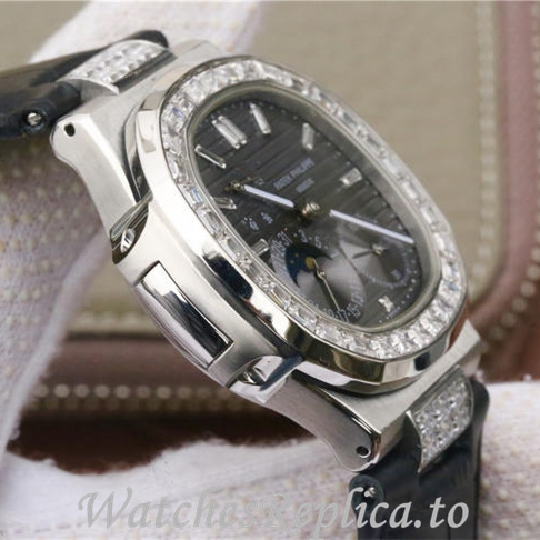 Patek Philippe Replica Nautilus 5712 Leather strap 40MM - WatchesReplica.is