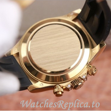 Swiss Rolex Daytona Replica 116598RBOW Rubber strap 40MM - WatchesReplica.is