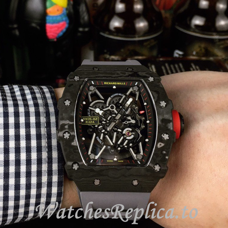 Richard Mille Replica RM35-02 Rubber strap 50MM - WatchesReplica.is