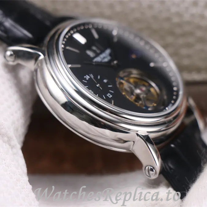 Patek Philippe Replica Complications Leather Rubber strap 42MM - WatchesReplica.is