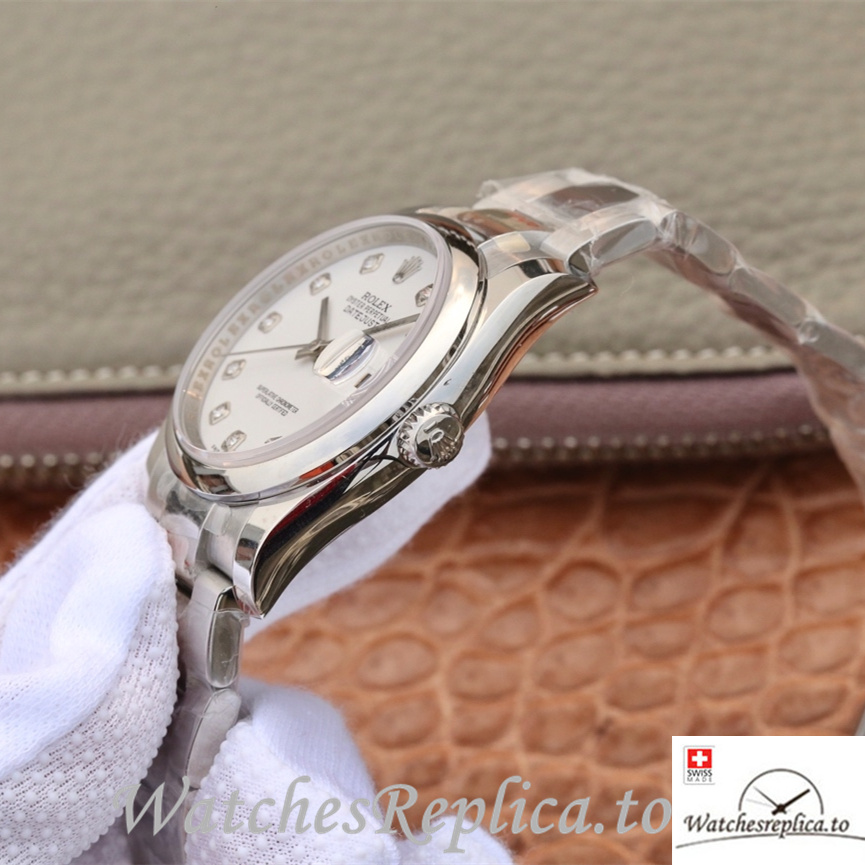 Swiss Rolex Datejust Replica 116200 Stainless steel strap 36MM - WatchesReplica.is