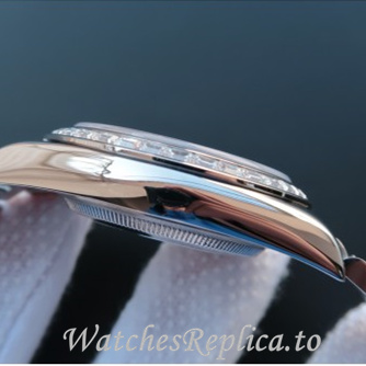 Swiss Rolex Day Date Replica 218399 White Gold strap 41MM - WatchesReplica.is