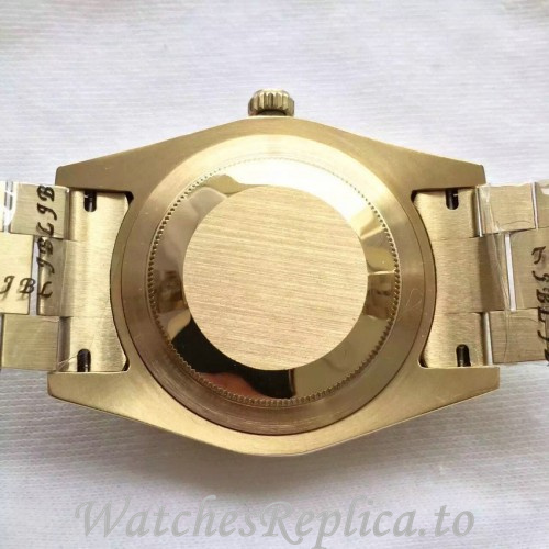 Swiss Rolex Day Date Replica 228348 Yellow Gold strap 40MM - WatchesReplica.is