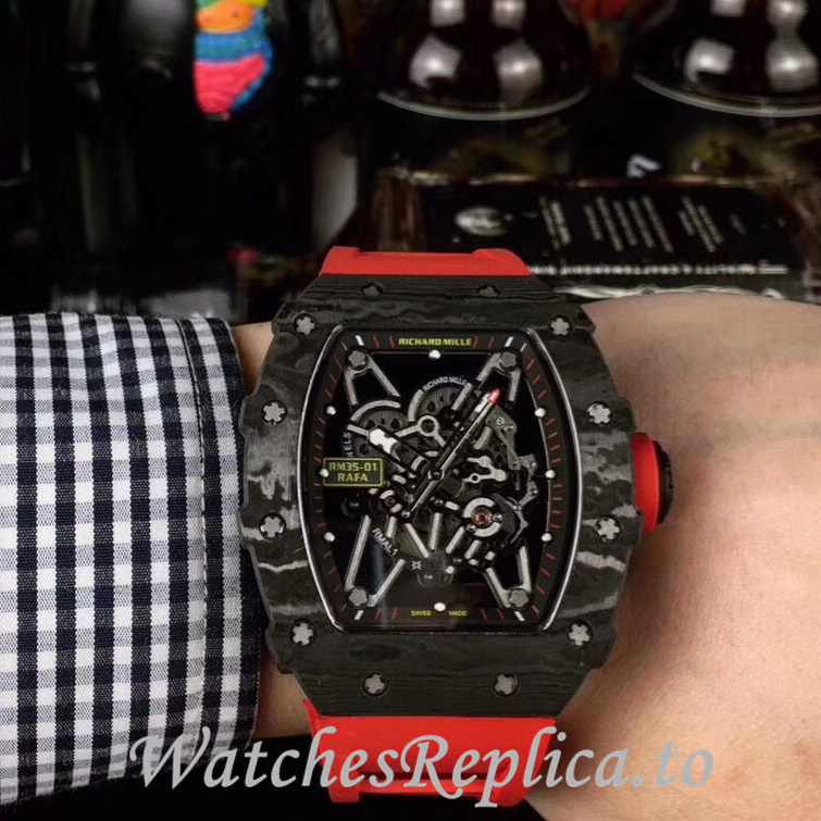 Richard Mille Replica RM35-02 Rubber strap 50MM - WatchesReplica.is