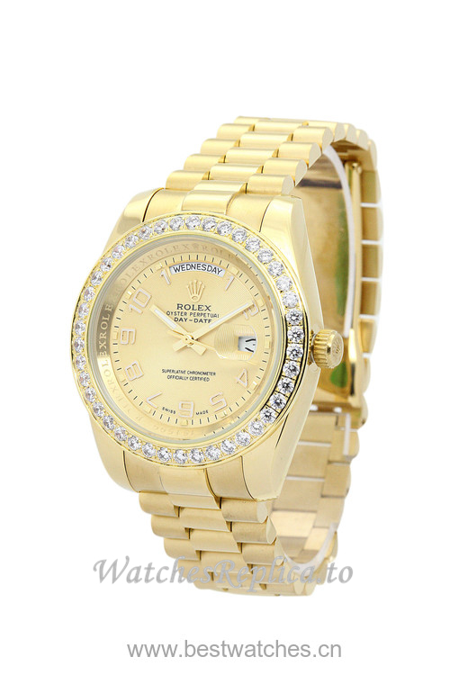 Rolex Day-Date II Champagne Dial 218348 - WatchesReplica.is