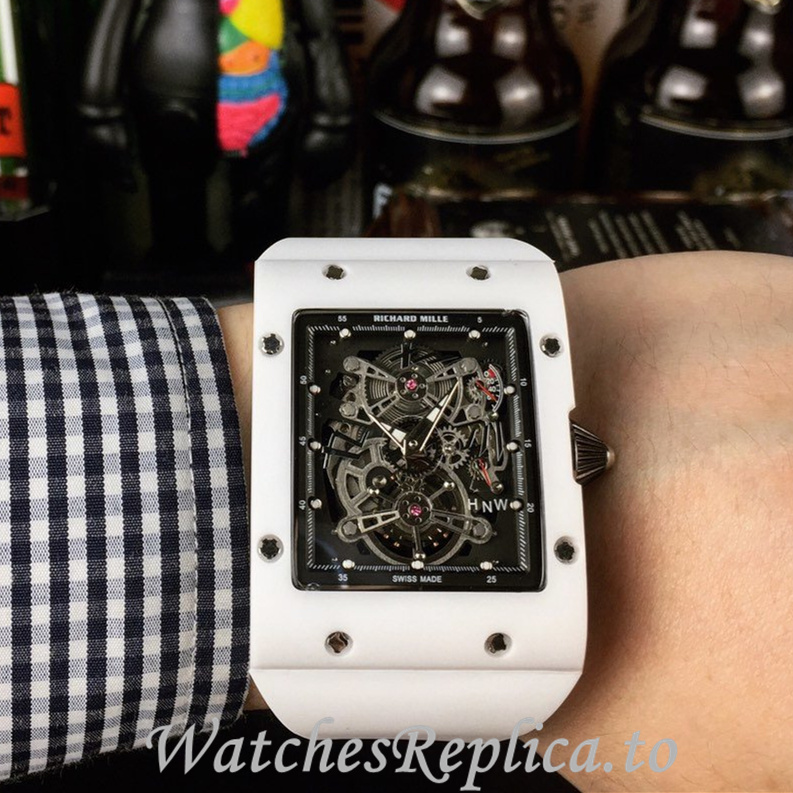 Richard Mille Replica RM016 Rubber strap 50MM - WatchesReplica.is