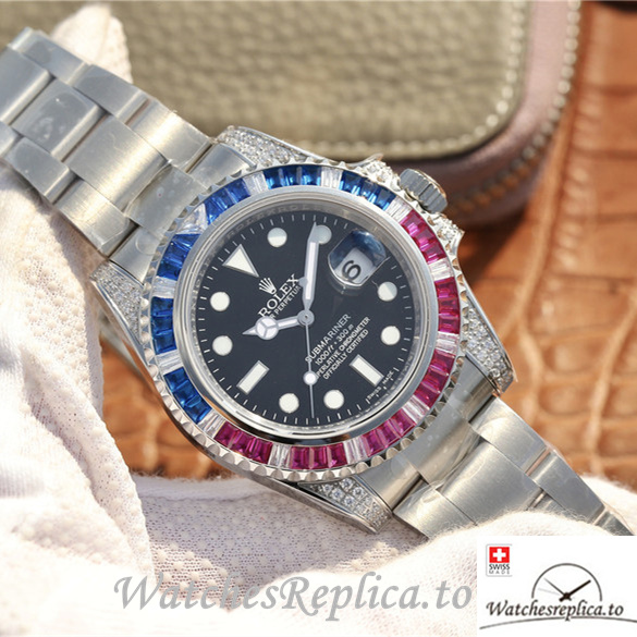 Swiss Rolex Submariner Replica 116618LN-97208 Stainless steel strap 40MM - WatchesReplica.is