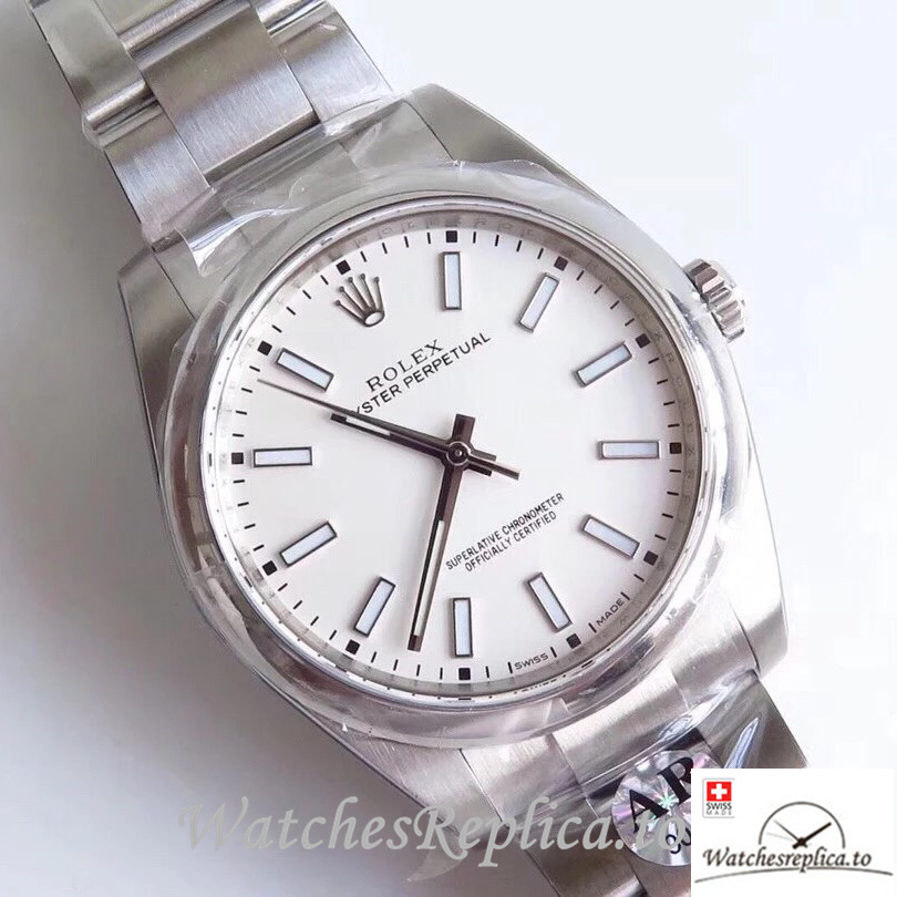 Swiss Rolex Oyster Perpetual Replica 114300-0004 Stainless steel strap 39MM - WatchesReplica.is