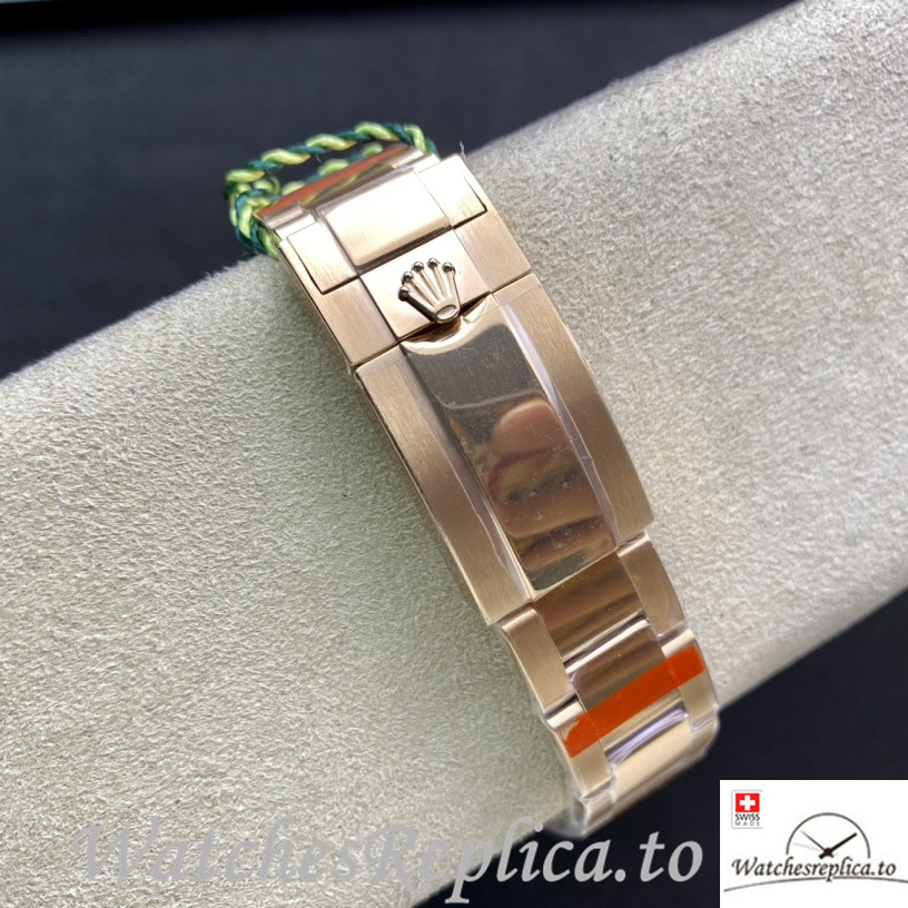 Swiss Rolex Daytona 116598RBOW Replica Rose Gold strap 40MM - WatchesReplica.is