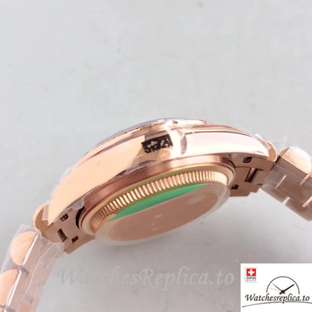 Swiss Rolex Datejust Replica 279175 Rose Gold strap 28MM - WatchesReplica.is