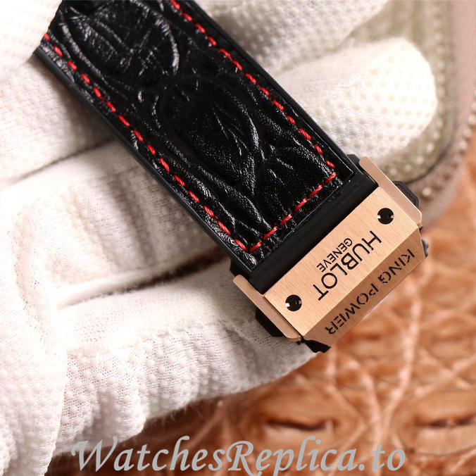 Hublot Replica King Power F1 Leather strap 48MM - WatchesReplica.is