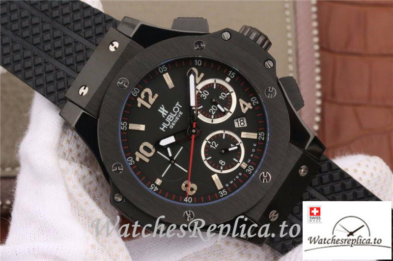 Swiss Hublot Big Bang Evolution Replica 301.CX.130.RX Black Strap 44MM - WatchesReplica.is