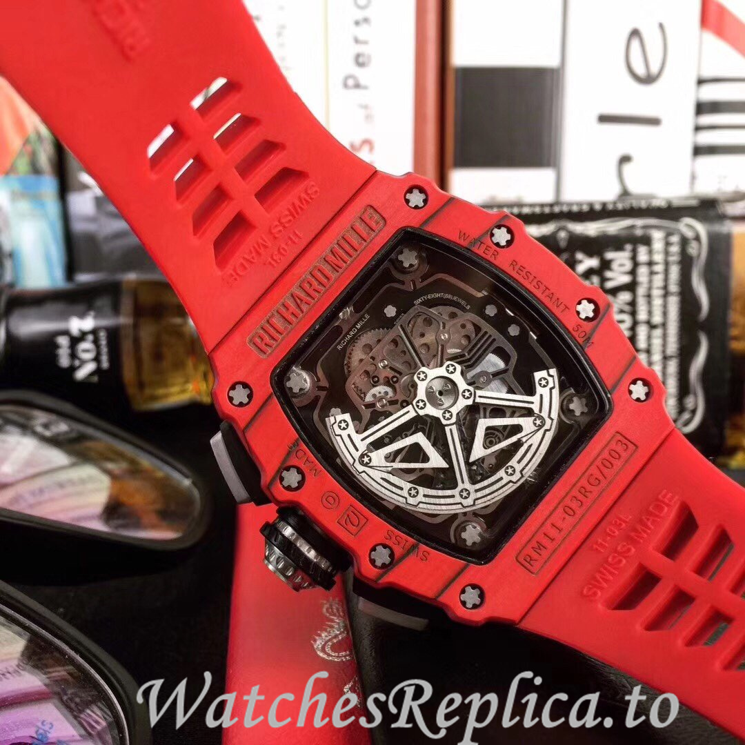 Richard Mille Replica RM11-03 Rubber strap 50MM - WatchesReplica.is