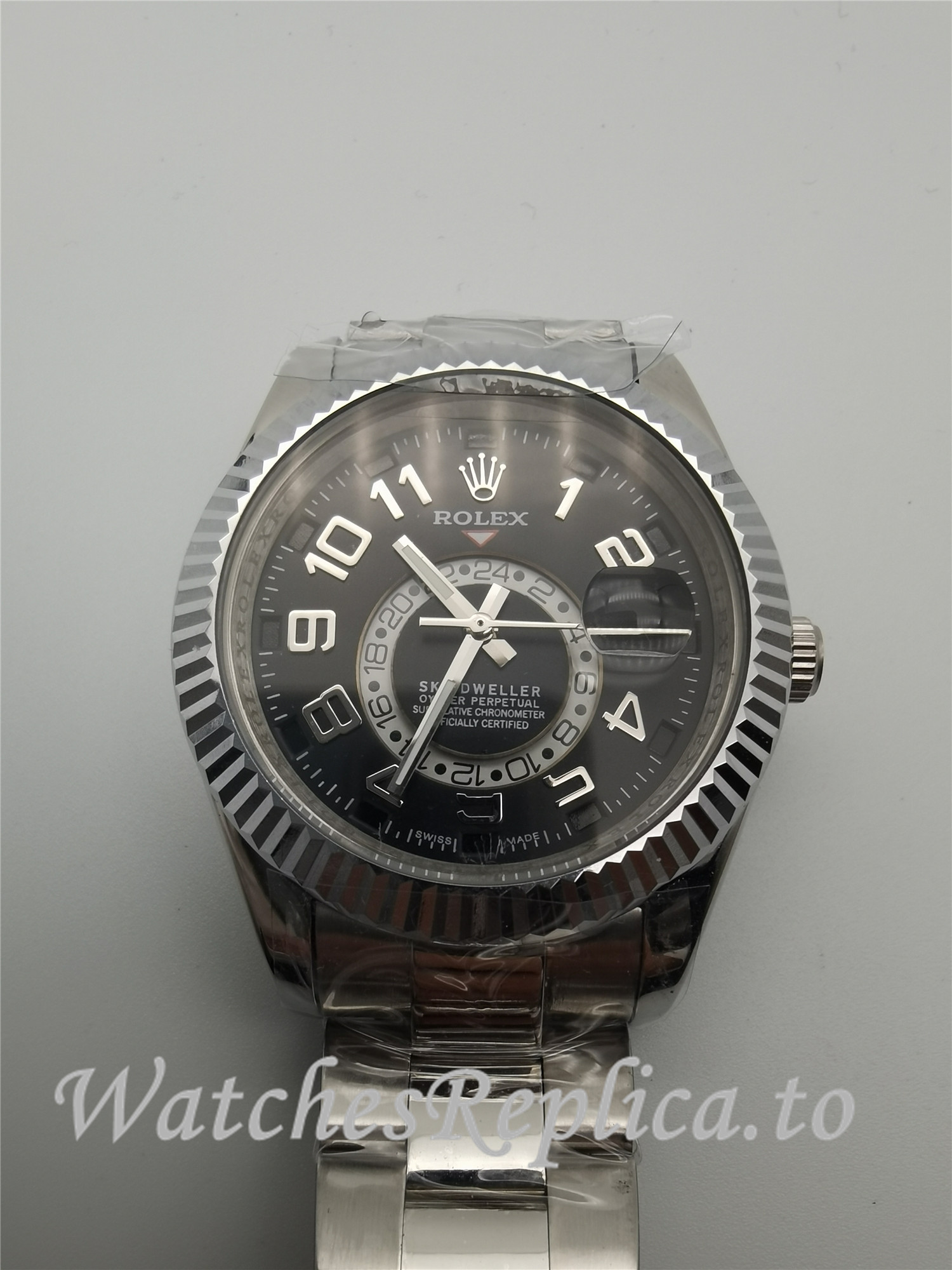 Rolex Sky Dweller Black Dial 326938 - WatchesReplica.is