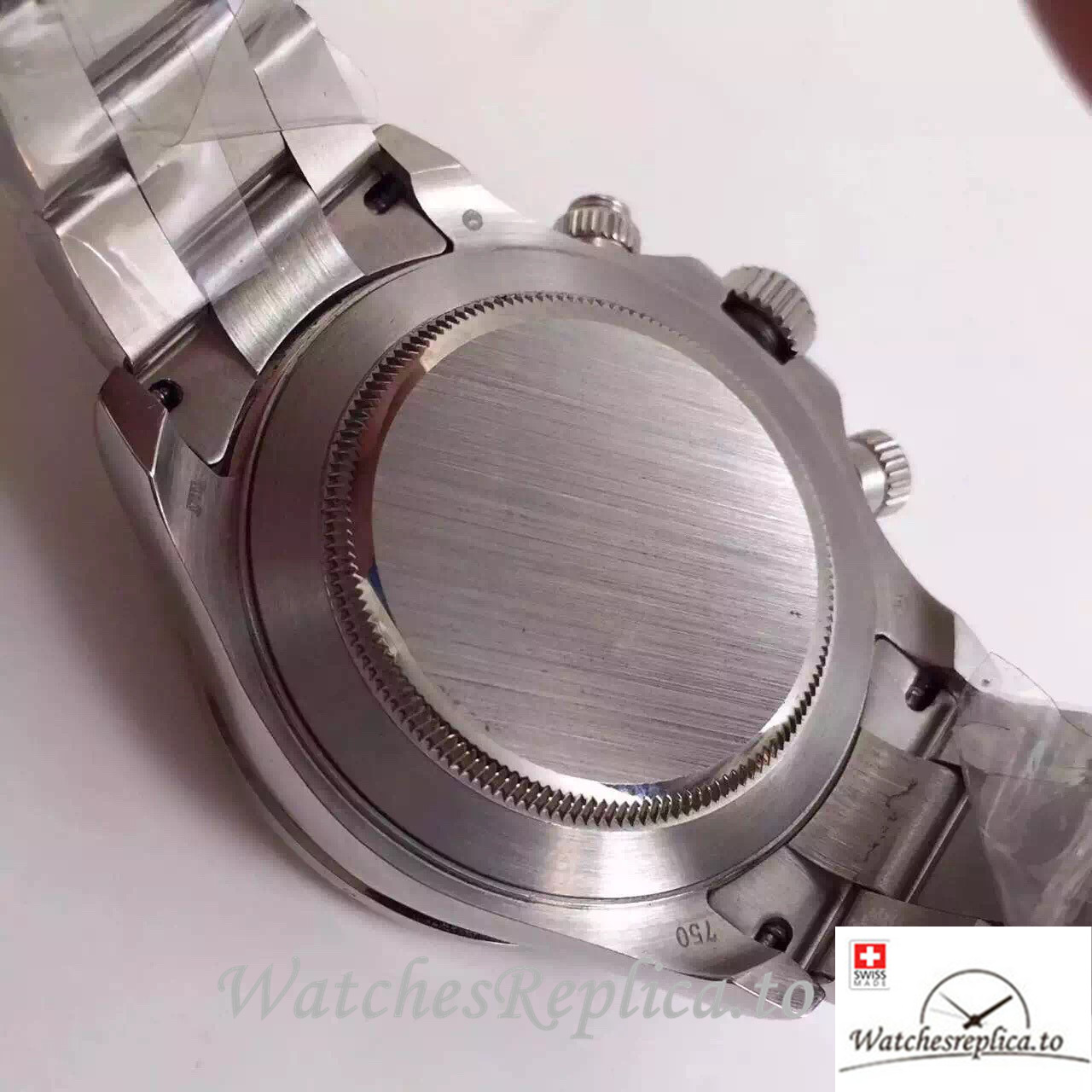 Swiss Rolex Daytona Replica 116576 Platinum strap 40MM - WatchesReplica.is