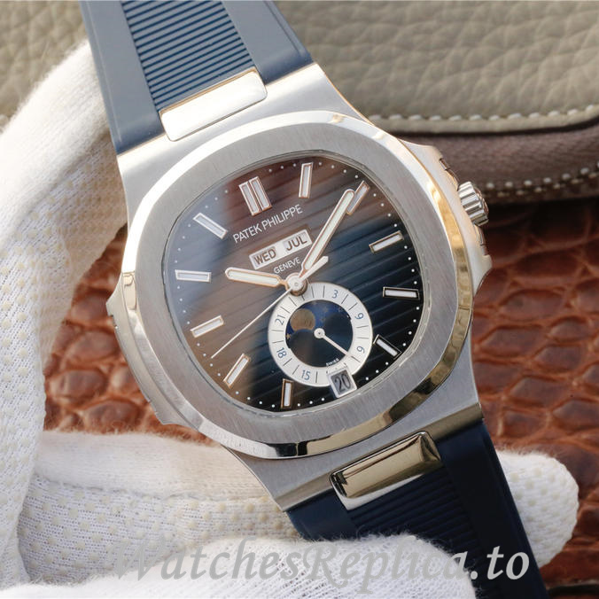 Patek Philippe Replica Nautilus 5726 Rubber strap 40.5MM - WatchesReplica.is
