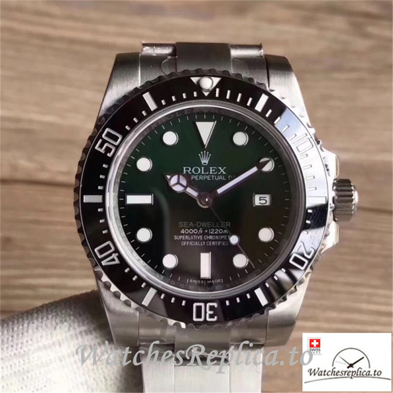 Swiss Rolex Sea Dweller Replica 126600 001 Black Ceramic Bezel 43MM - WatchesReplica.is