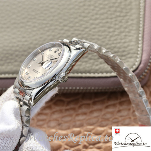 Swiss Rolex Datejust Replica 116200 Stainless steel strap 36MM - WatchesReplica.is