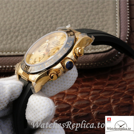 Swiss Rolex Daytona 116518-0036 Rubber strap 40MM - WatchesReplica.is