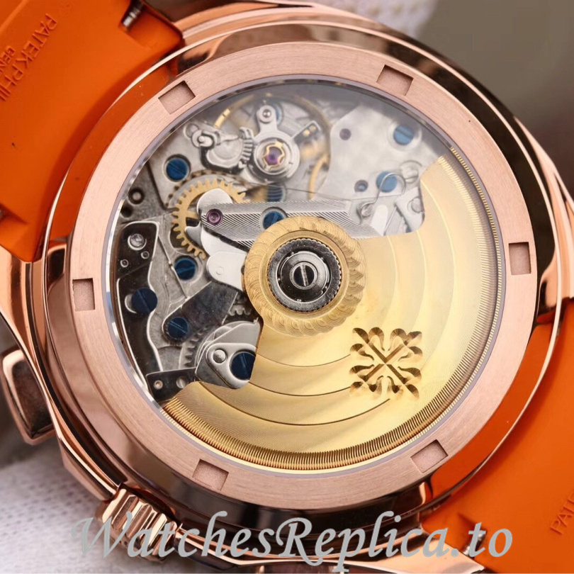 Patek Philippe Replica Aquanaut 5968A-001 Rubber strap 42.2MM - WatchesReplica.is